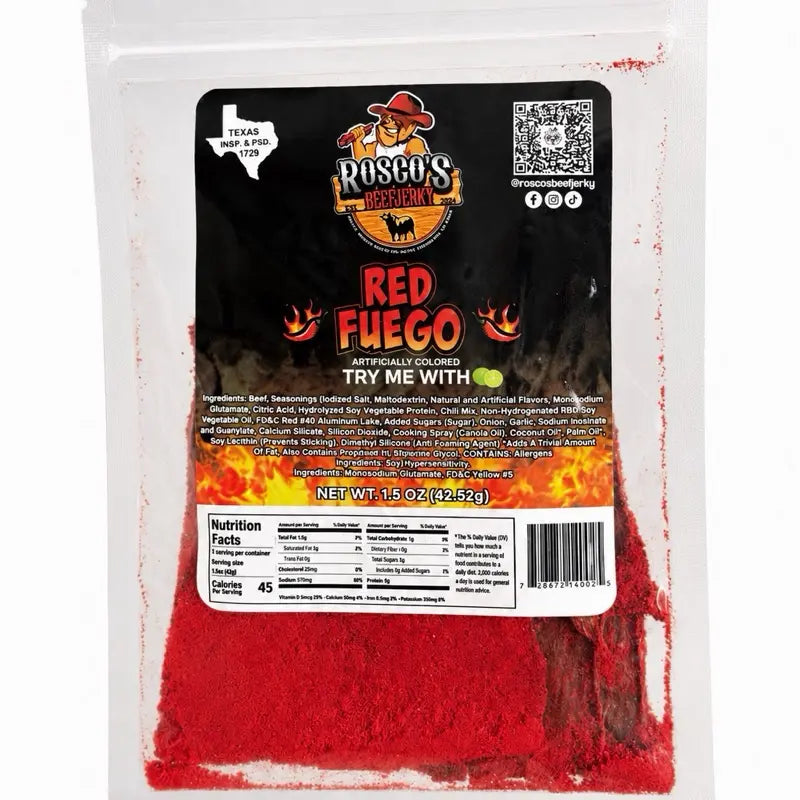 Rosco's RED FUEGO Beef Jerky