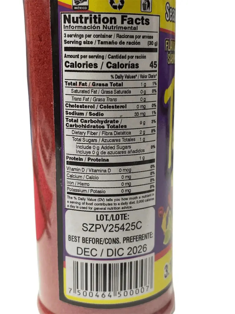 Takis Fuego Chilli Powder Seasoning 3.17 oz 90 g Polvo Sazonador Takis Fuego Flavor Sabor