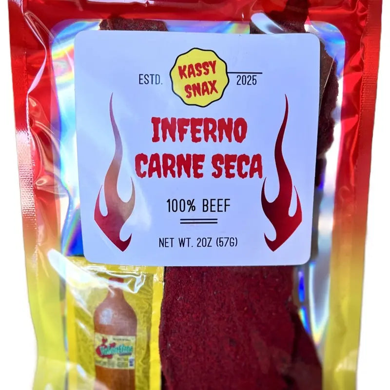 Kassy Snax Crunchy Inferno Carne Seca Beef Snack